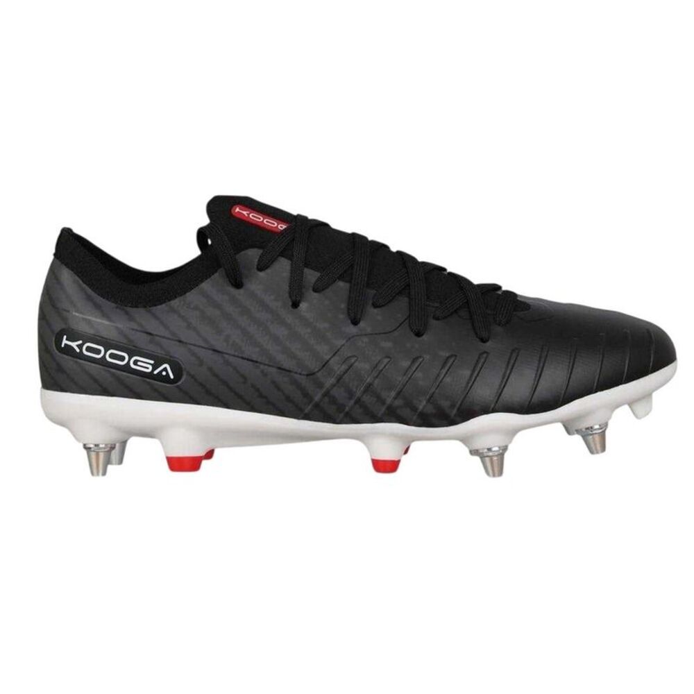 KooGa Mens Rapid Soft Ground Rugby Boots / Black